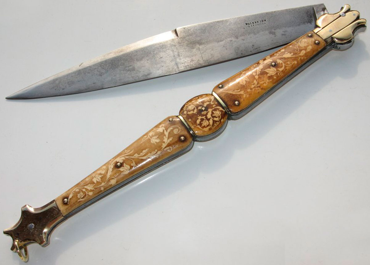 Самые древние ножи. Наваха 19 век. Испанская наваха. Стилет наваха. Испанское Холодное оружие наваха.